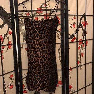 Nasty gal velvet leopard dress